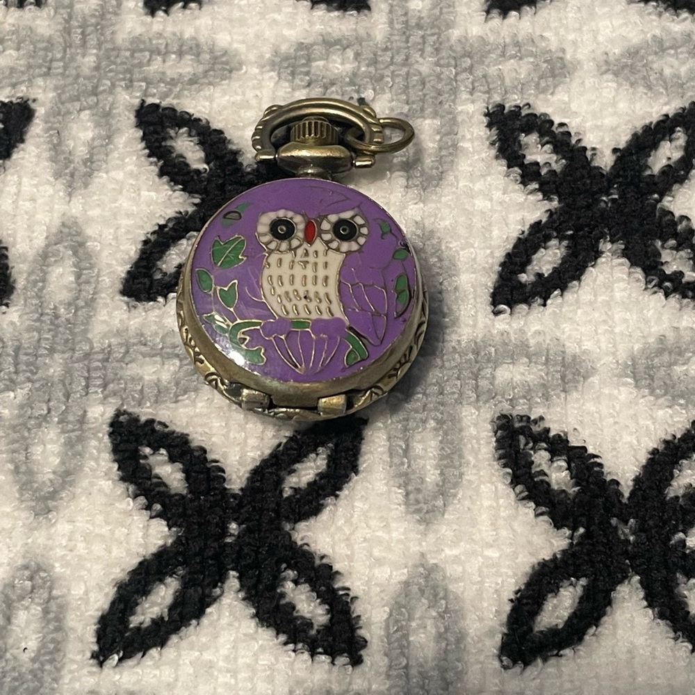 Vintage owl pocketwatch